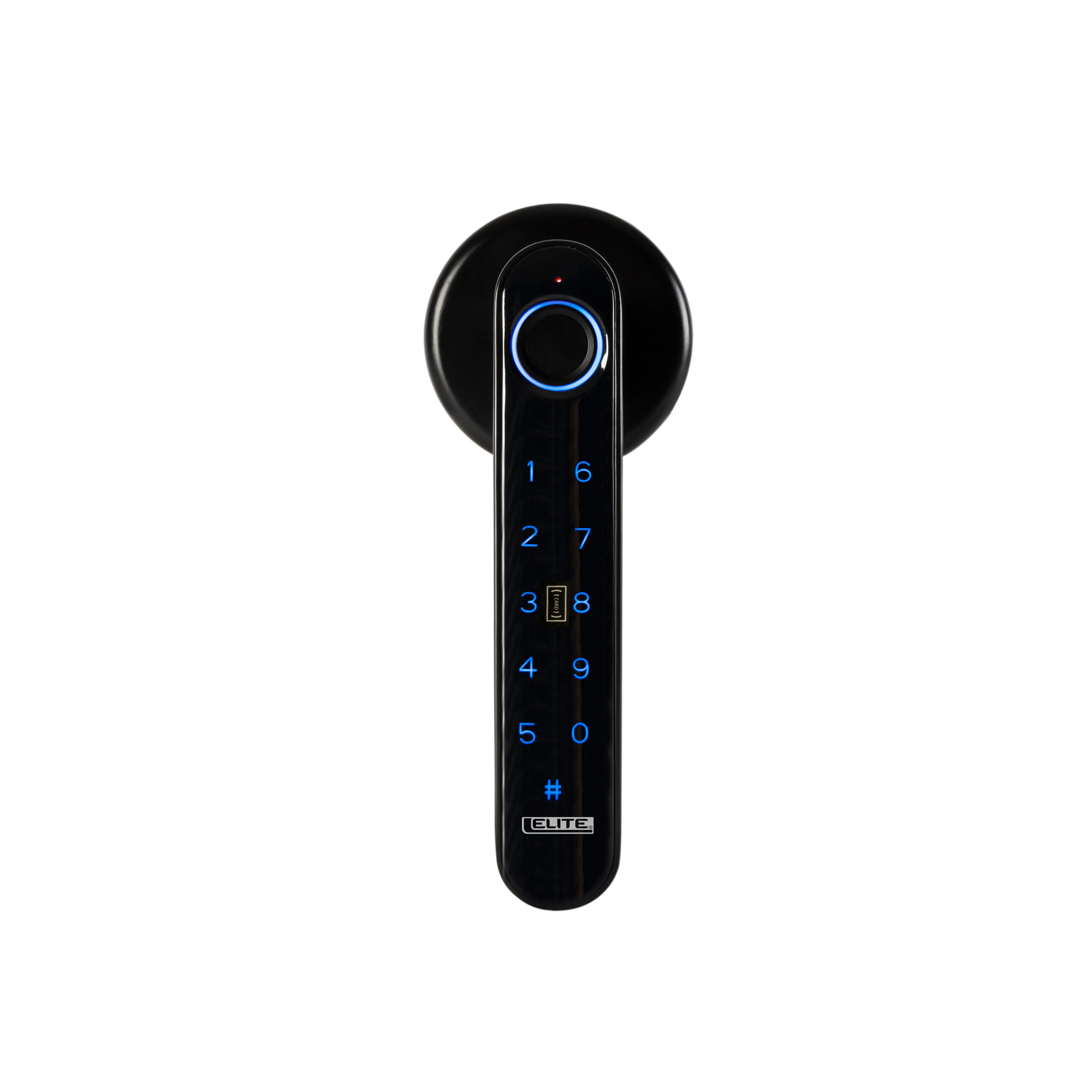 Cerradura inteligente ELITE para puertas de hasta 6cm de ancho. 4 métodos de apertura: huella, aplicación (bluetooth), contraseña y llave. SL3000